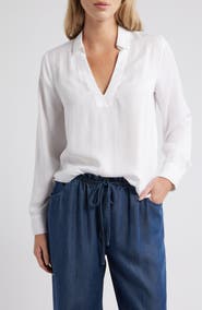Cloth & Stone Long Sleeve Popover Top