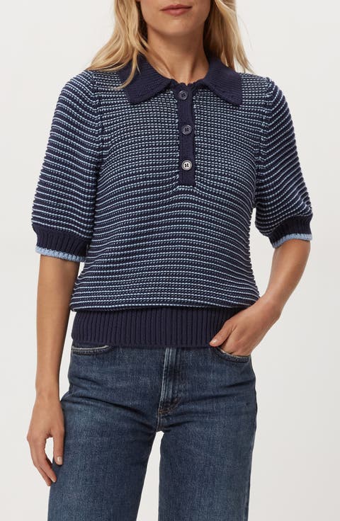 Marley Puff Sleeve Cotton Blend Sweater