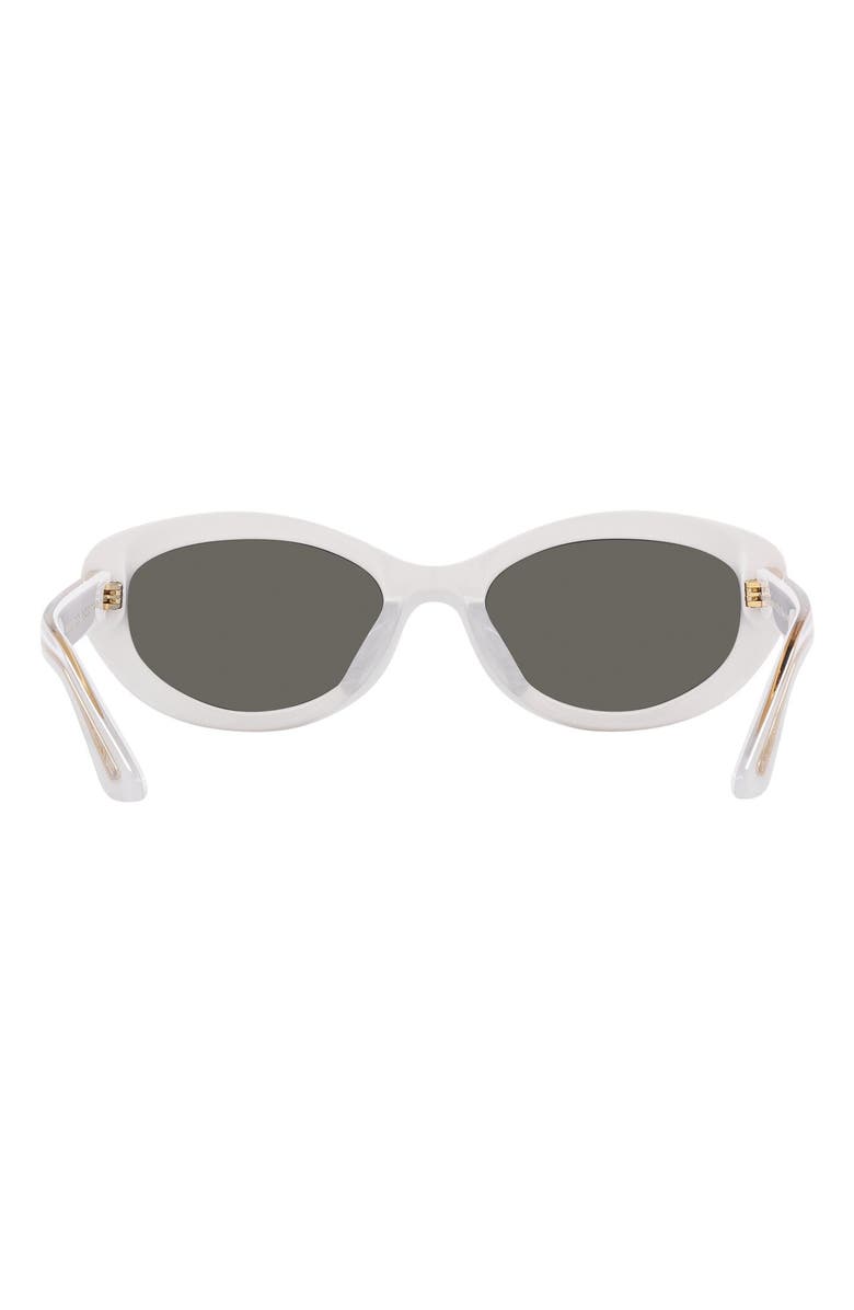 Oliver Peoples x KHAITE 1969C 53mm Oval Sunglasses, Alternate, color, Natural White