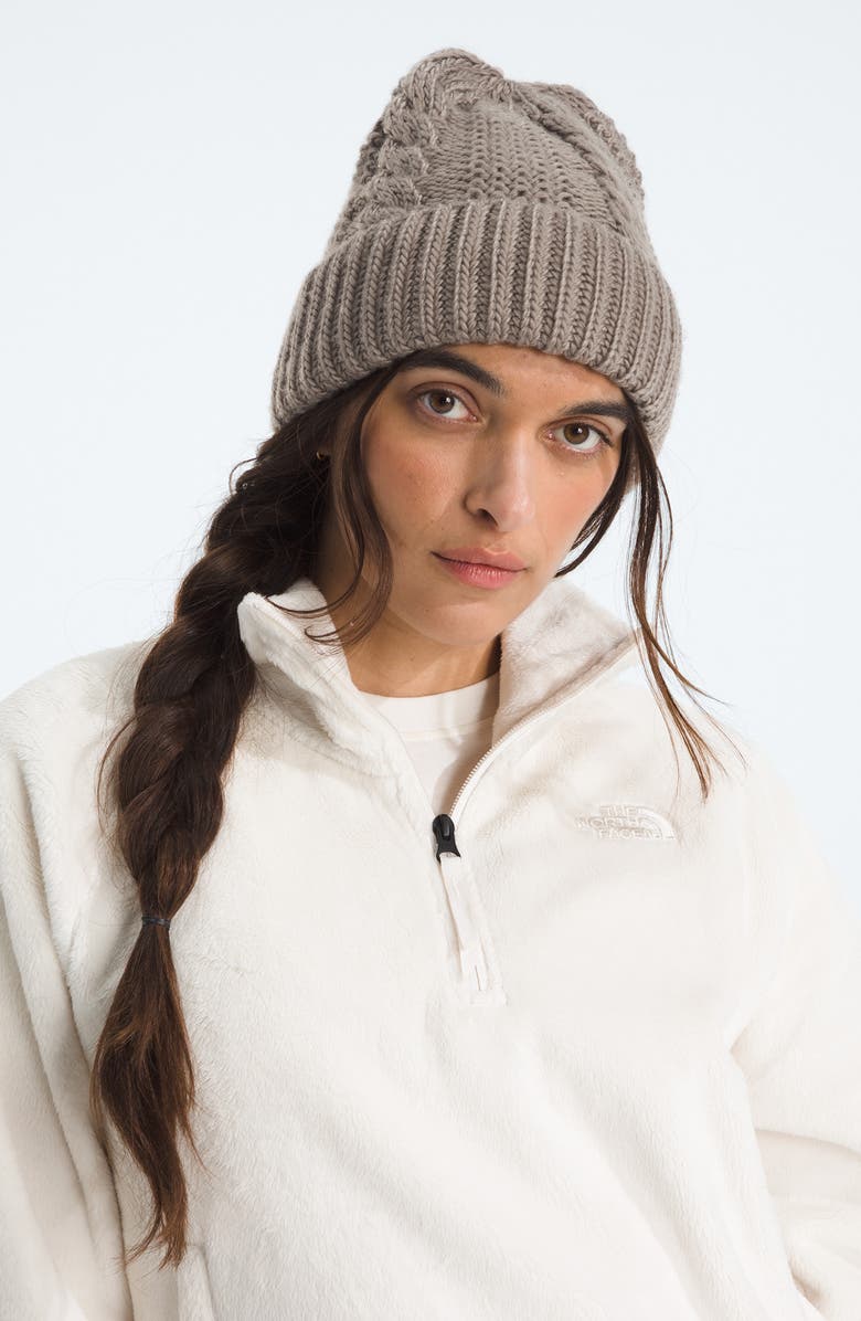 The North Face Oh Mega Beanie, Alternate, color, Mocha Brown