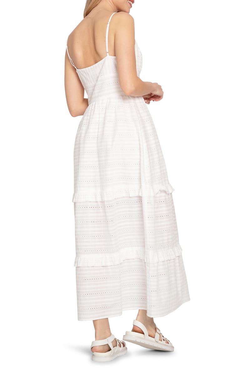 Belle & Bloom Supersitition Tiered Maxi Dress, Alternate, color, White