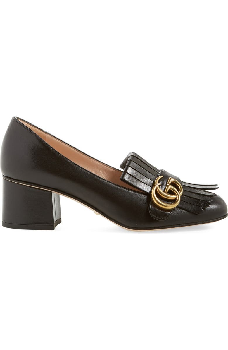 Gucci GG Kiltie Fringe Pump, Alternate, color,