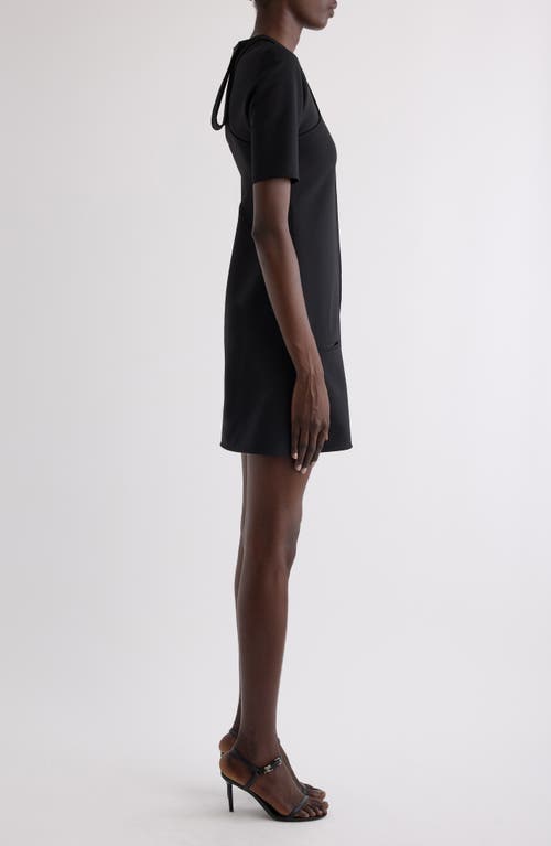 Courrèges Scuba Technical Jersey Minidress In Black