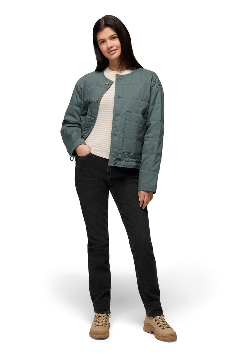 Starcliff Quilted Organic Cotton Jacket, Alternate, color, GREY BLUE