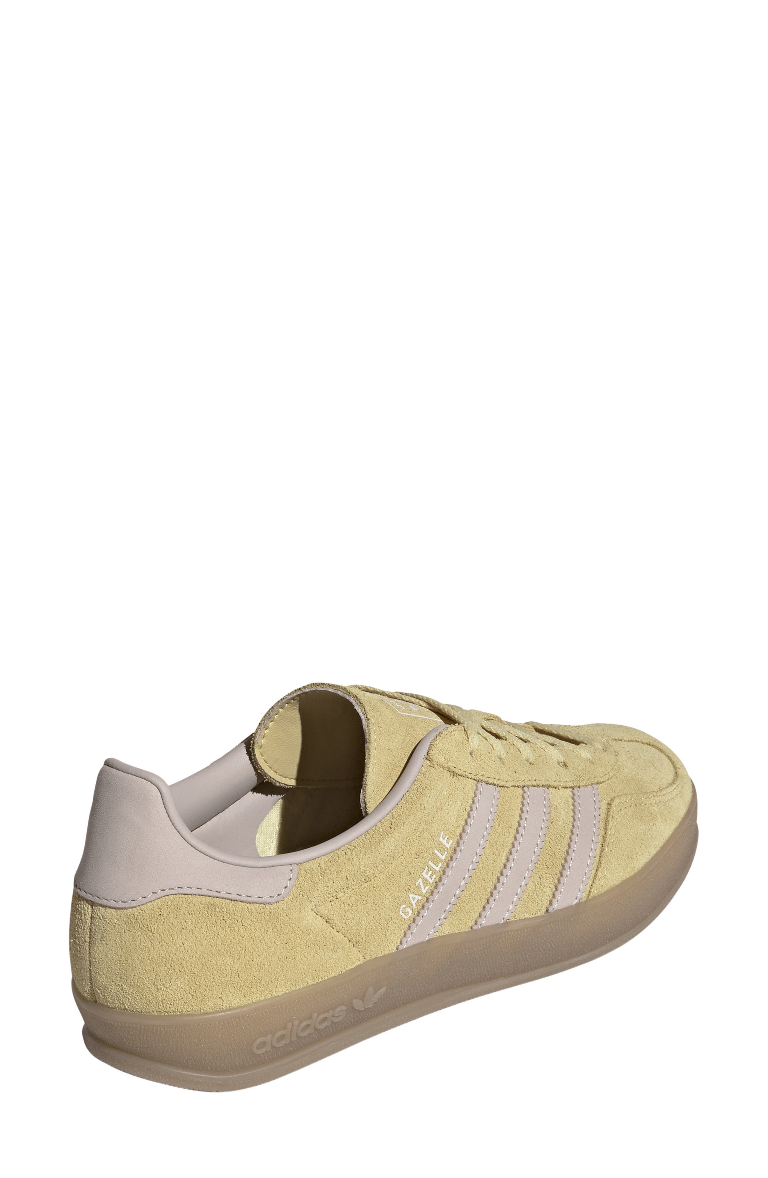 Women's Gazelle Indoor Sneaker, Alternate, color, YELLOW/ QUARTZ/ GUM