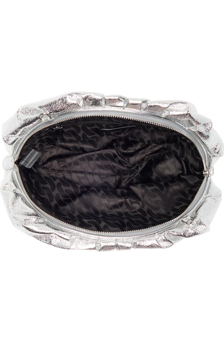 Rebecca Minkoff Resin Chain Strap Ruched Clutch, Alternate, color,