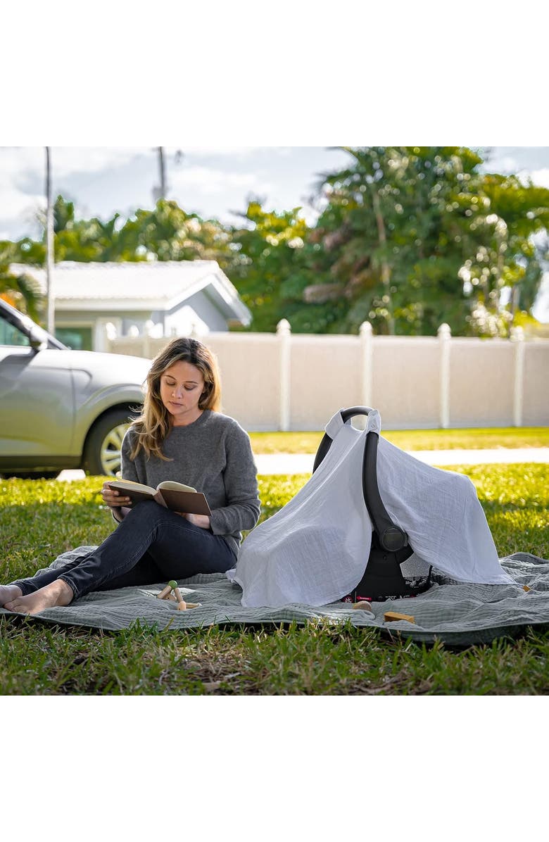 Comfy Cubs Baby Car Seat Cover, Alternate, color, White