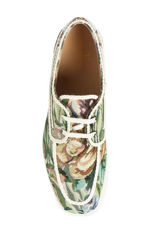 Valentino Garavani Palm Avenue Jacquard Boat Shoe