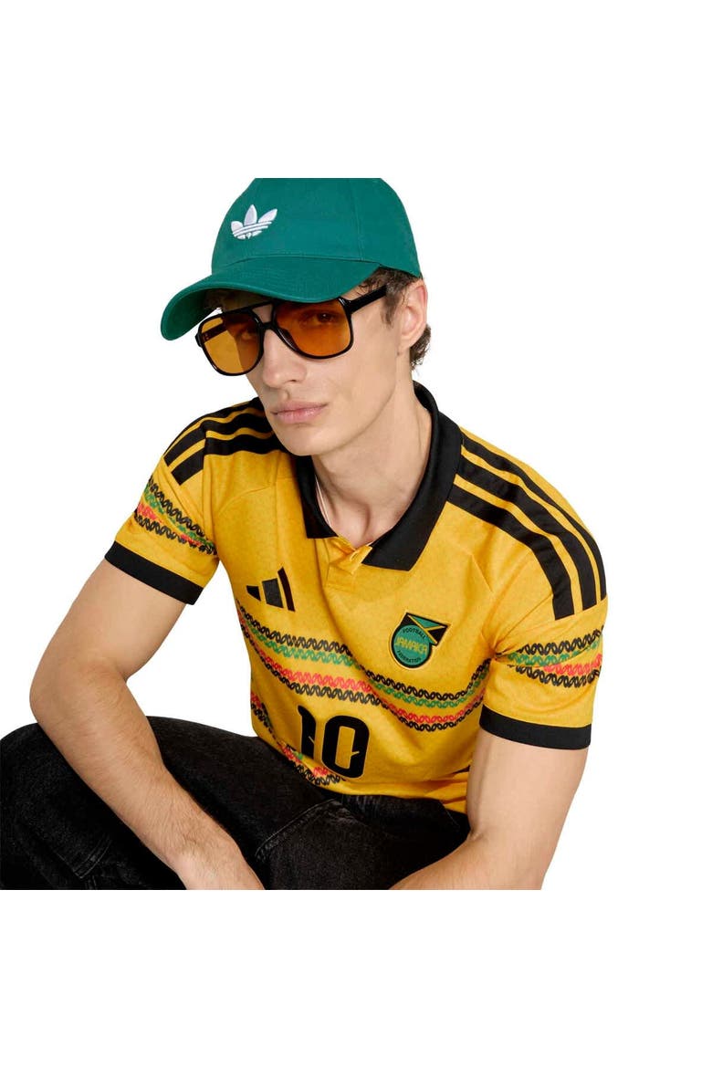 Men's adidas Bob Marley Yellow Jamaica National Team 2026 Home Replica Jersey, Alternate, color, Yellow