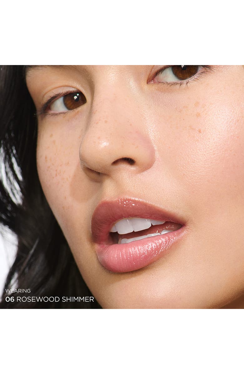 Clarins Lip Perfector Peptide-Plumping & Hydrating Lip Gloss, Alternate, color, Rosewood Shimmer