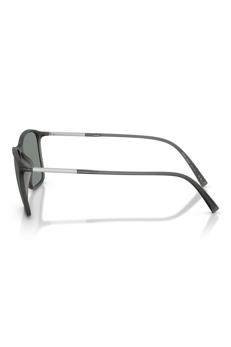 54mm Square Sunglasses, Alternate, color, TRANSPARENT GREY / GREY