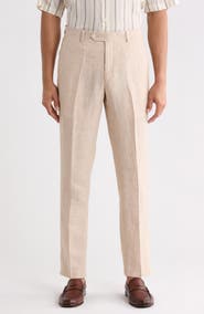 Tommy Hilfiger Flat Front Linen Trousers