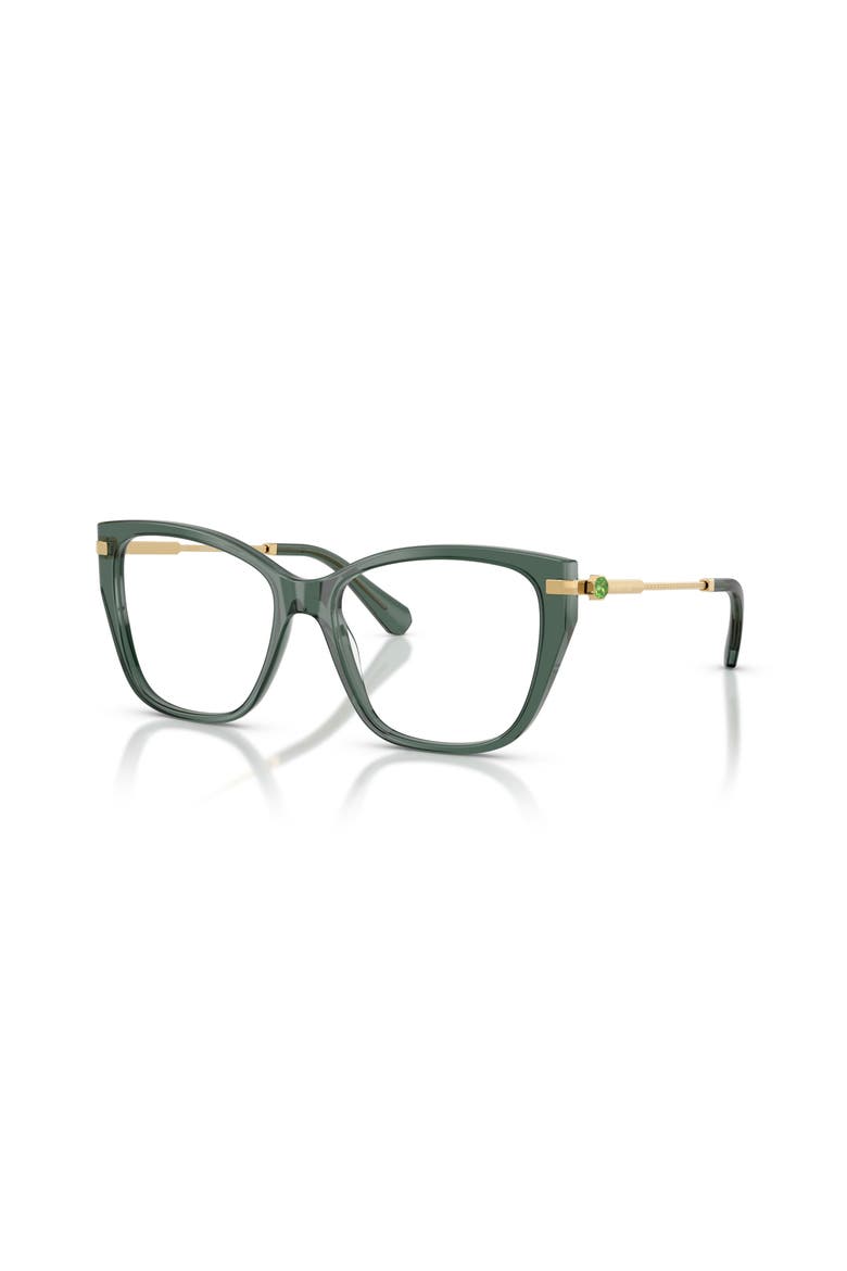 53mm Cat Eye optical glasses, Main, color, Green