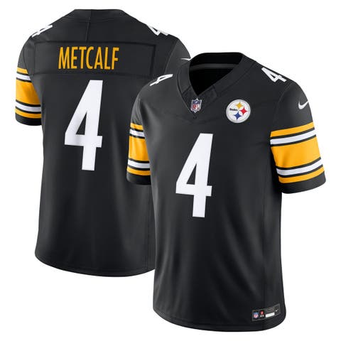 Men's Nike DK Metcalf Black Pittsburgh Steelers Team Vapor F.U.S.E. Stitched Limited Jersey