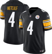 Nike Men's Nike DK Metcalf Black Pittsburgh Steelers Team Vapor F.U.S.E. Stitched Limited Jersey