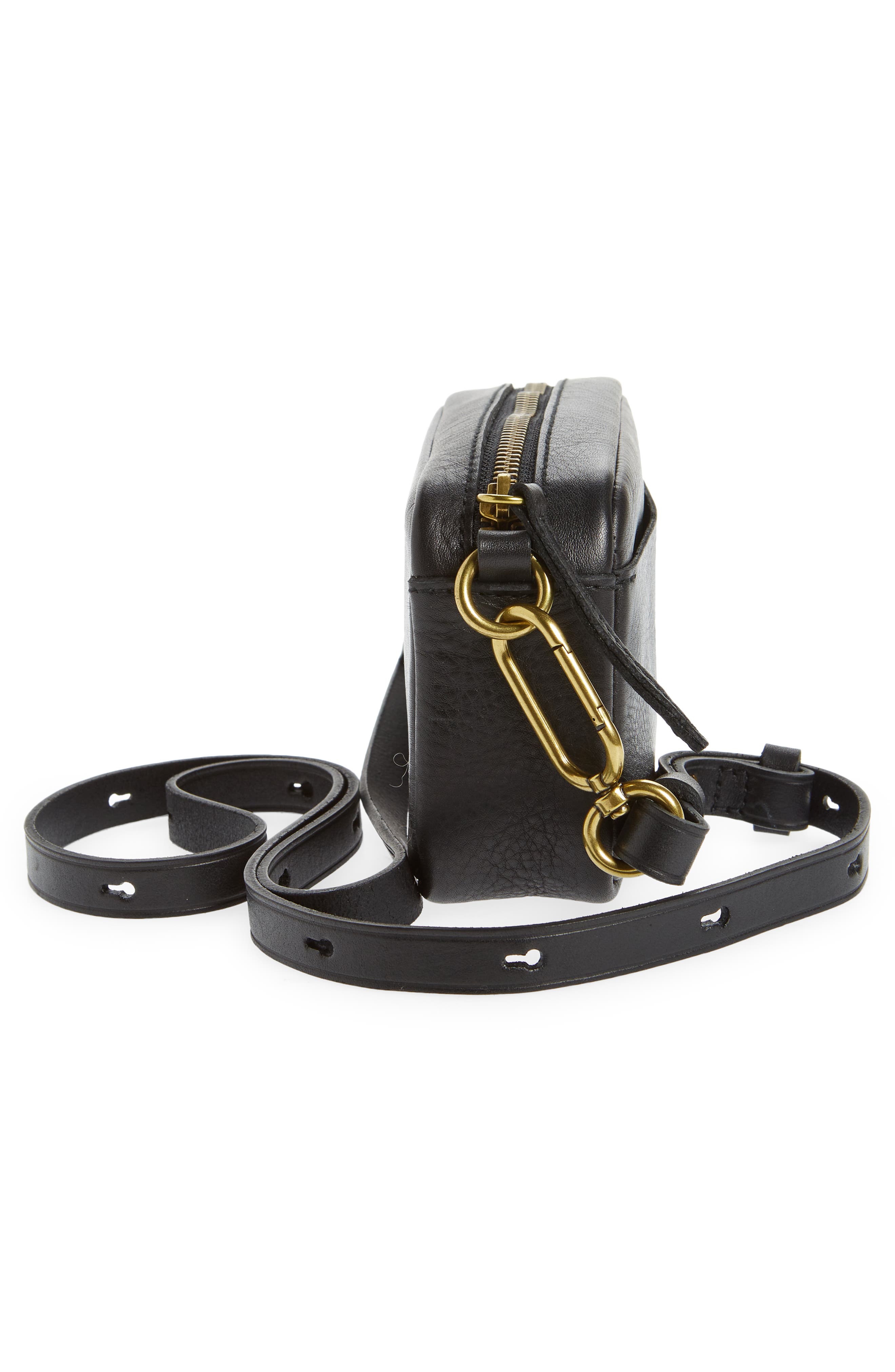 Madewell Mini The Leather Carabiner Crossbody Bag, Alternate, color, 