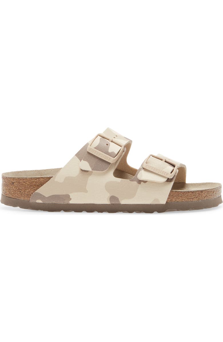 Birkenstock Arizona Camo Slide Sandal, Alternate, color, Beige