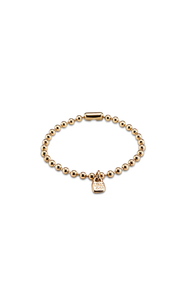 Beaded Charm Bracelet, Main, color, Gold