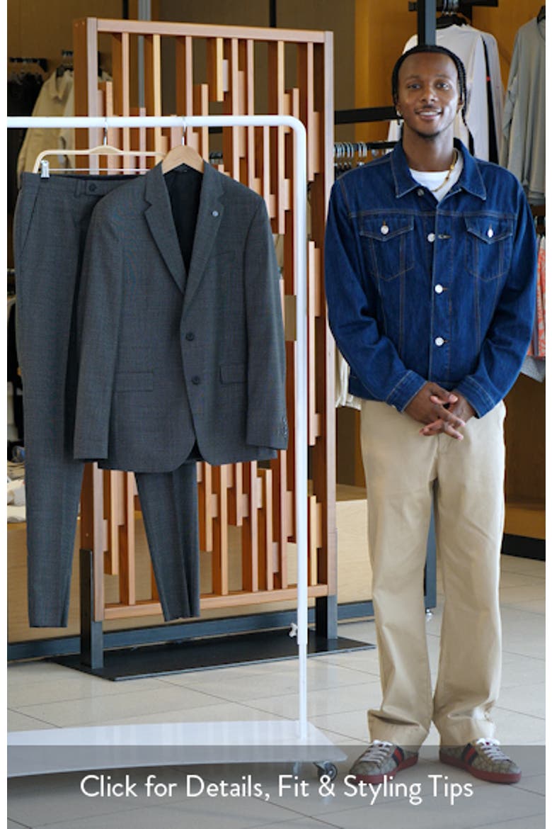 Ross Slim Fit Grey Mélange Wool Suit video