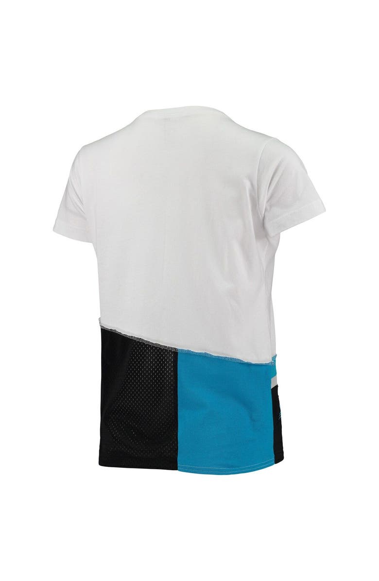 REFRIED APPAREL Women's Refried Apparel Blue Carolina Panthers Team Name T-Shirt, Alternate, color,