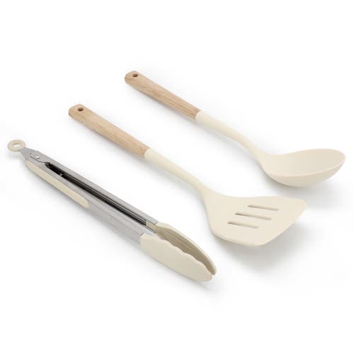 Gibson Elite Folkstone 13 Piece Ceramic Nonstick Cast Aluminum Cookware Set In White