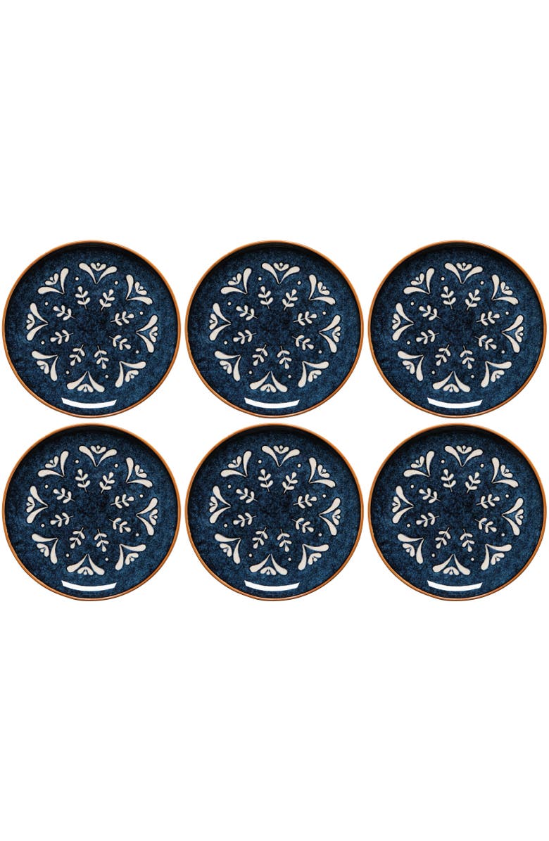 Danica Brands Nightbloom Appetizer Plate, Main, color, Blue