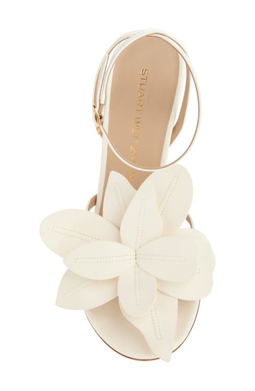 Stuart Weitzman Paradise 100 Ankle Strap Sandal In Cream