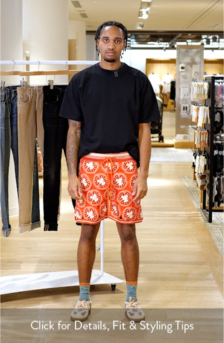 Ciao Medallion Crochet Organic Cotton Shorts, sales video thumbnail