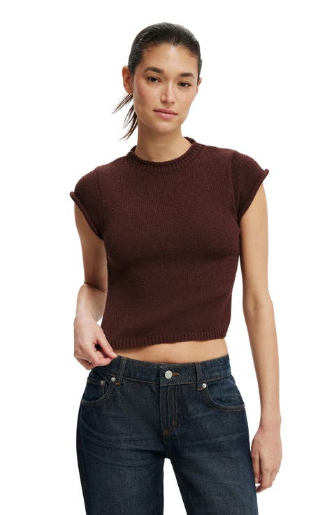 Women's Textured Shortsleeve Knit Top