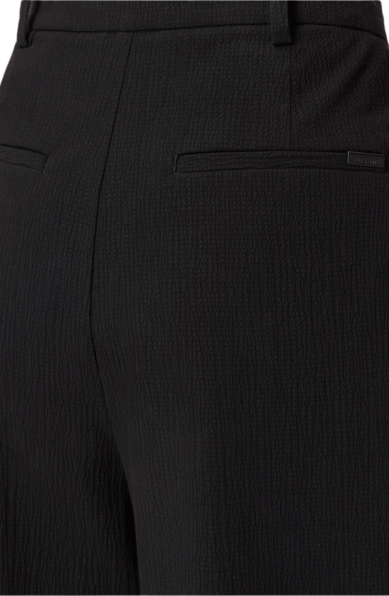 AllSaints Essen Stretch Cotton Pants, Alternate, color, Black