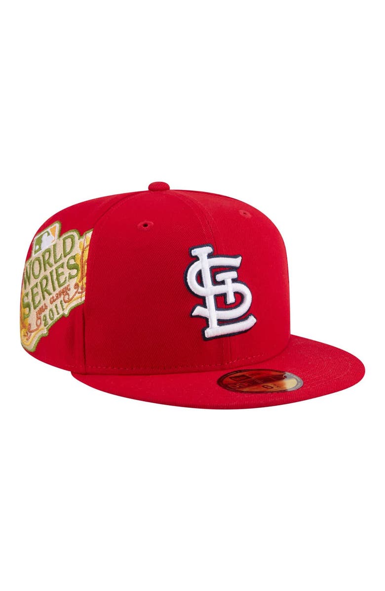 New Era Men's New Era  Red St. Louis Cardinals Hidden Hit 59FIFTY Fitted Hat, Main, color, Red