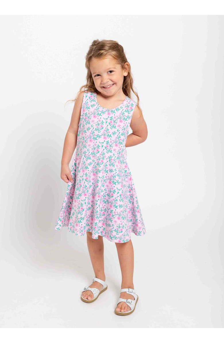 Florence Eiseman Floral Print Twirl Dress, Alternate, color, Pink