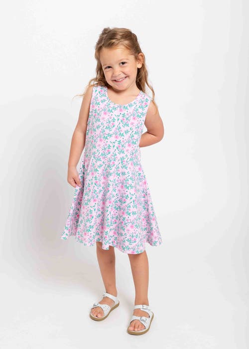 Shop Florence Eiseman Floral Print Twirl Dress In Pink