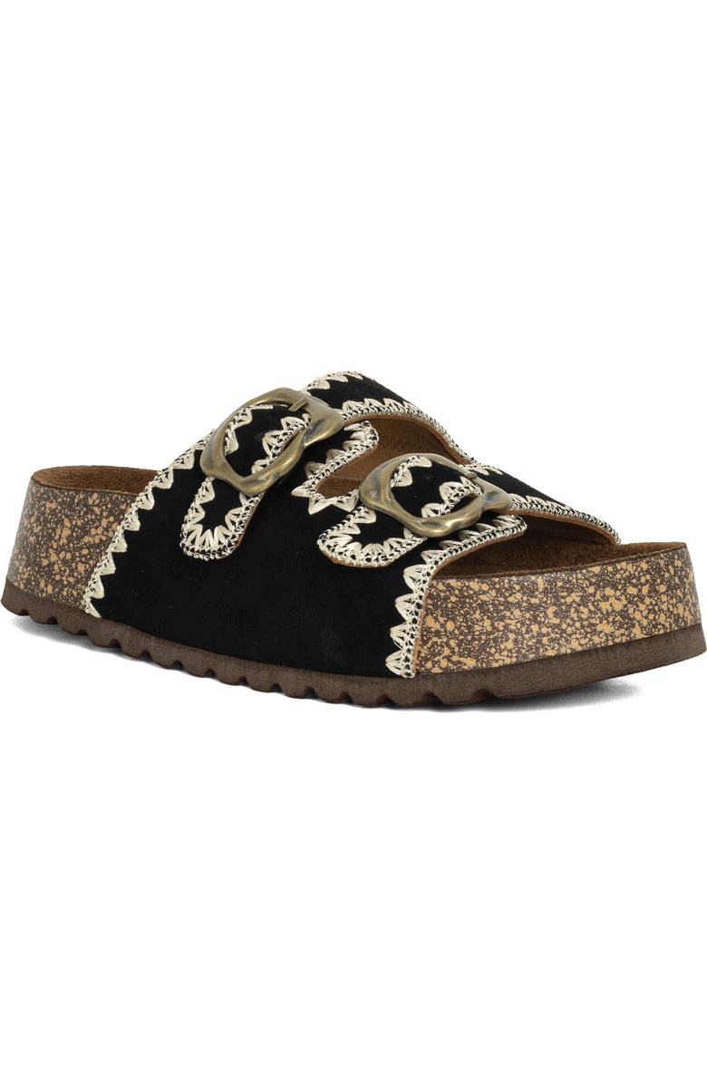 SHUSHOP Keya Slide Sandal, Main, color, Black