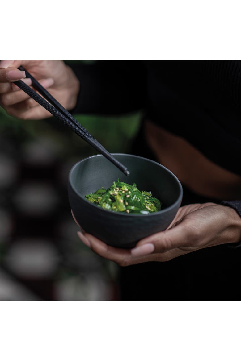 Manufacture Rock Rice Bowl Small, Alternate, color, black