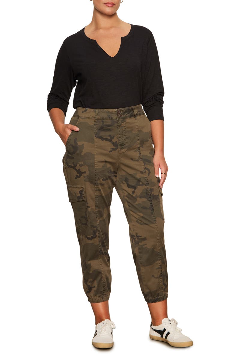 Sanctuary Perfect Notch Print Long Sleeve T-Shirt, Alternate, color, Black