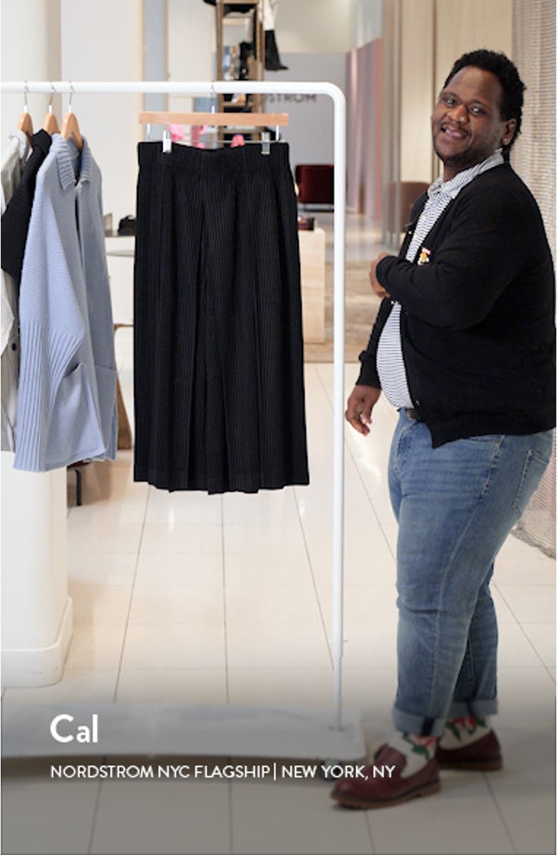 Pleats 1 Wide Leg Crop Pants, sales video thumbnail