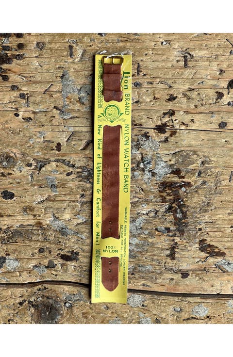 Lion Rust Cotton Strap