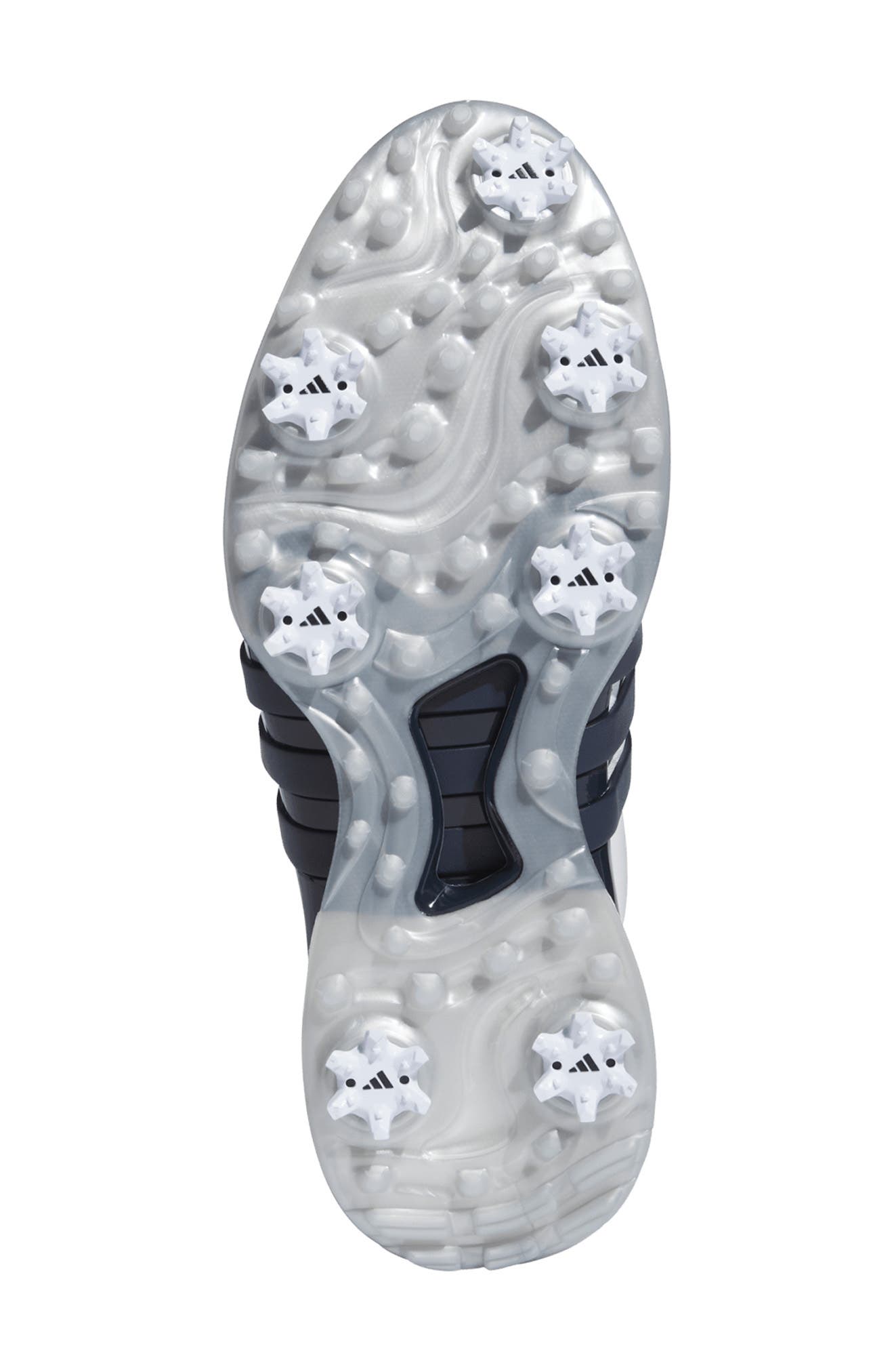 adidas Golf Tour360 24 Boost<sup>™</sup> Golf Shoe, Alternate, color, White/ Collegiate Navy/ Silver