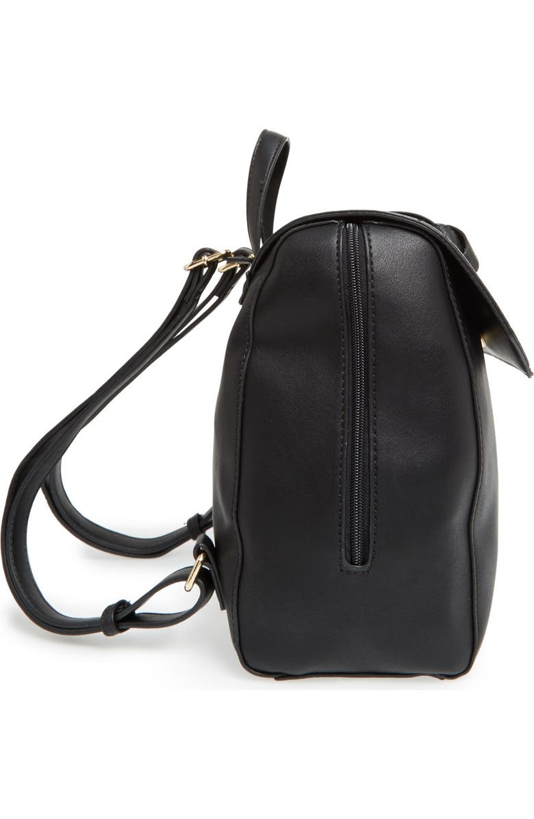 BP. Faux Leather Backpack, Alternate, color, Black