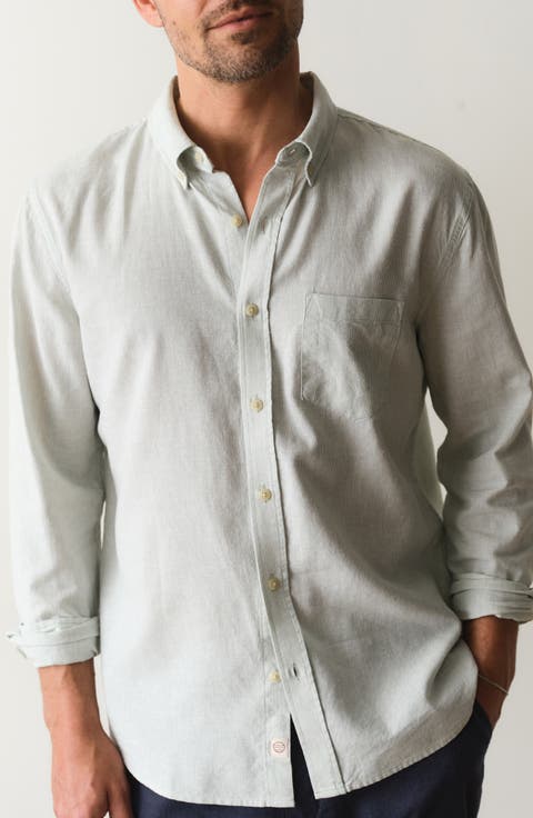 Better-than-Linen Hemp Blend Button-Up Shirt