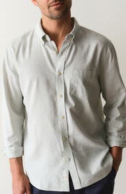 Marine Layer Better-than-Linen Hemp Blend Button-Up Shirt