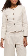 Alex Mill Soho Collarless Cotton & Linen Jacket