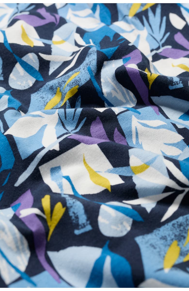 Seasalt Cornwall Pier View Stretch Organic Cotton Fit & Flare Dress, Alternate, color, Papercut Shapes Maritime