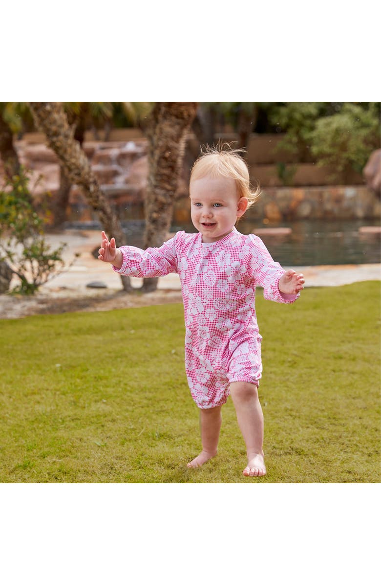 UV Skinz UV Sunzie, Alternate, color, Pink Hibiscus Gingham