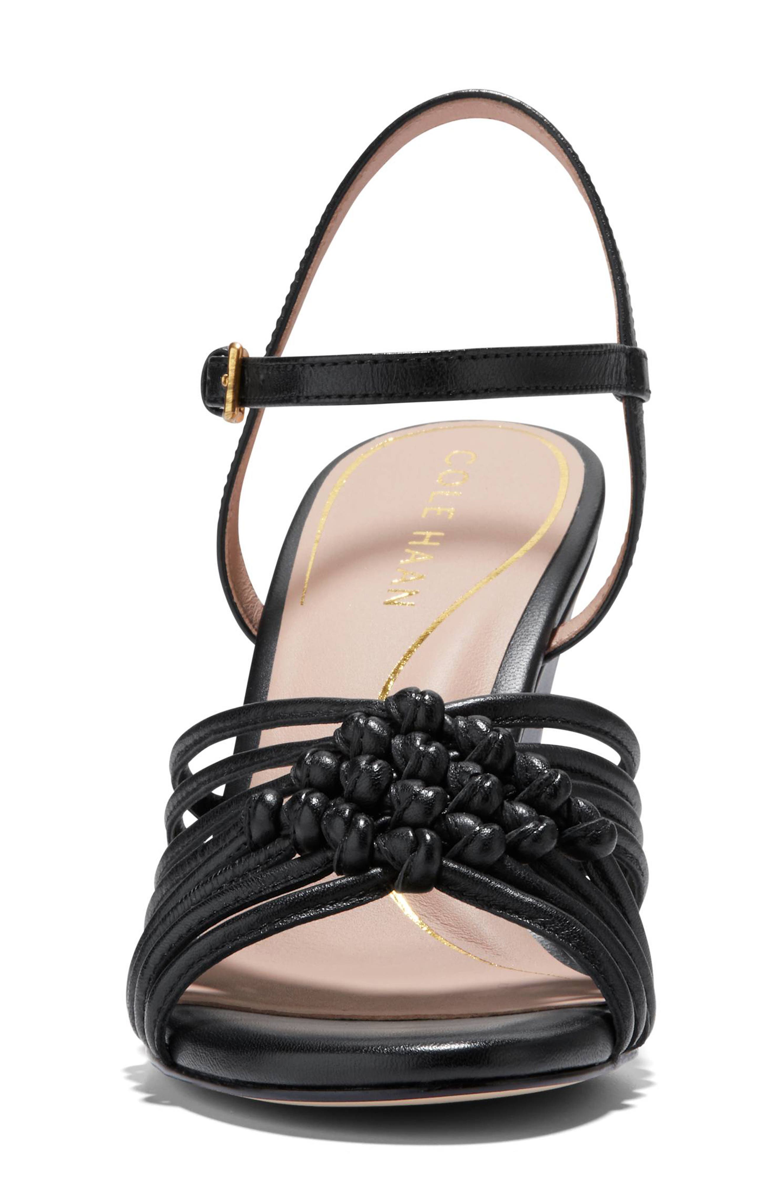 Cole Haan Jitney Knot Ankle Strap Wedge Sandal, Alternate, color, 