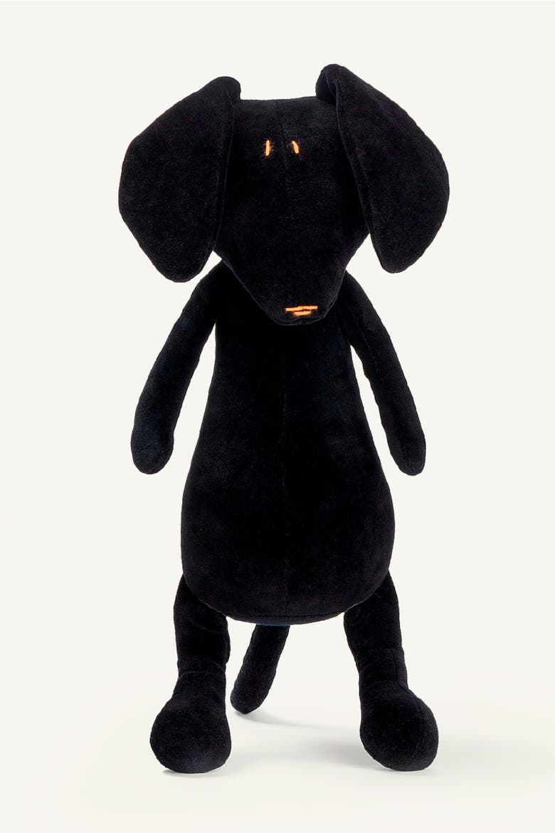 Scott, the dachshund dog stuffed animal, Main, color, Charcoal