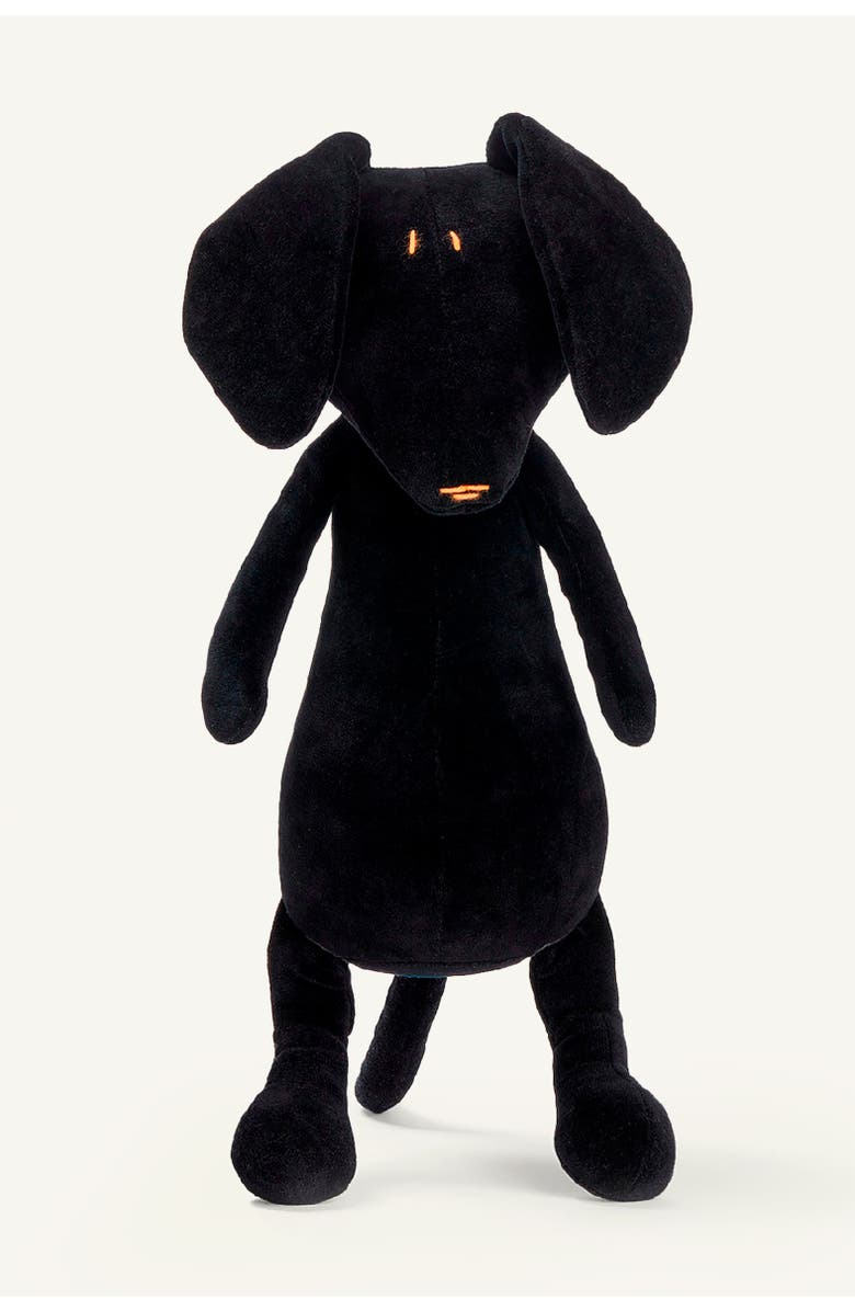 ADADA Scott, the dachshund dog stuffed animal with grey scarf, Main, color, Charcoal