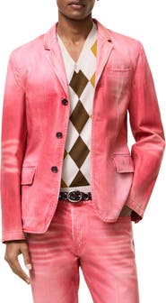 Burberry Ricky Coated Denim Blazer