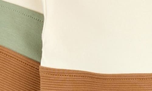 Miles The Label Sienna Ottoman Colorblock Sweatshirt & Joggers Set In Brown
